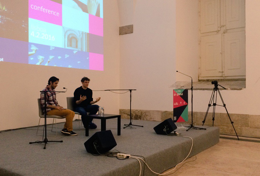 beta__i's tweet photo. Talking about why the Web Summit moved to Lisbon with @paddycosgrave and @jaimefjorge #websummit #websummitlx https://t.co/oDYTO2foY3
