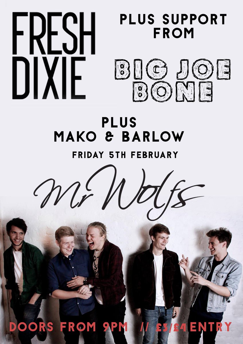 BRISTOL! We're playing in you tomorrow <a href="/MrWolfsBristol/">Mr. Wolf's</a>. £3/£4 facebook.com/events/1755210…