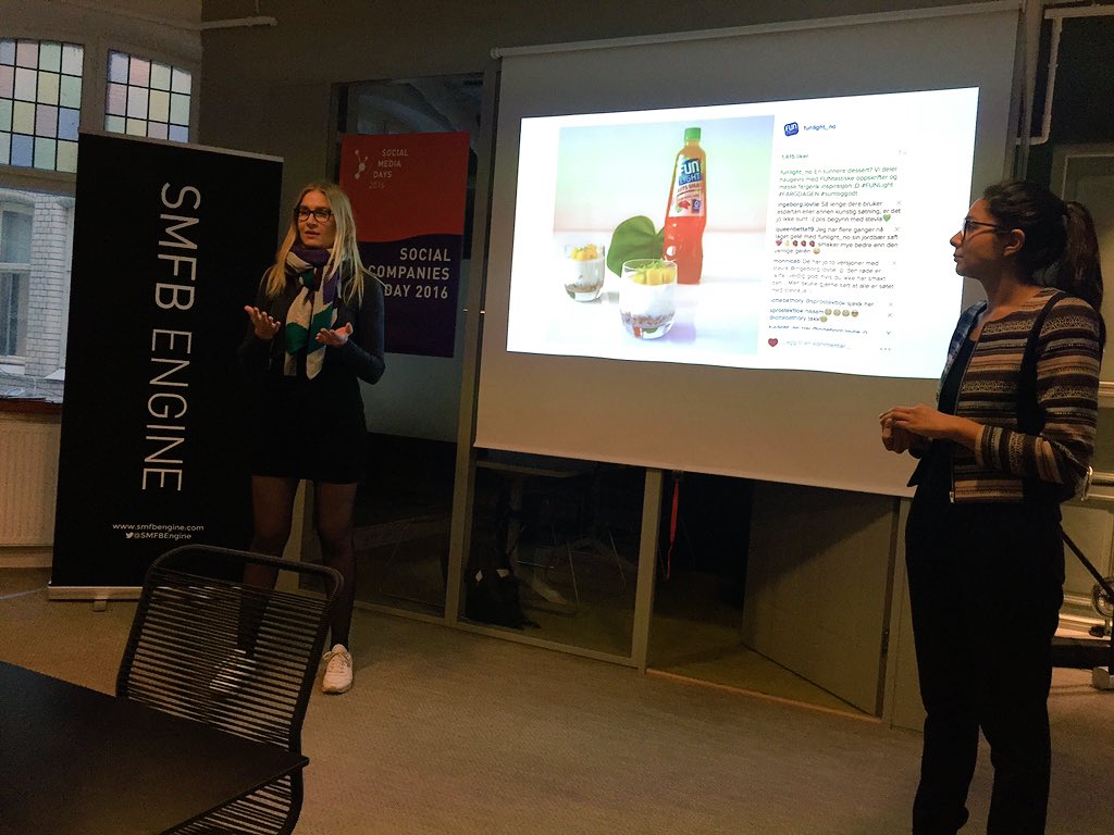 SMFBEngine's tweet photo. Første runde med Content Bingo ledet av @Merifoodface og Suvita. Neste runde er kl 1430 - velkommen! #somed2016 #scd https://t.co/eKQ7KM6Daz