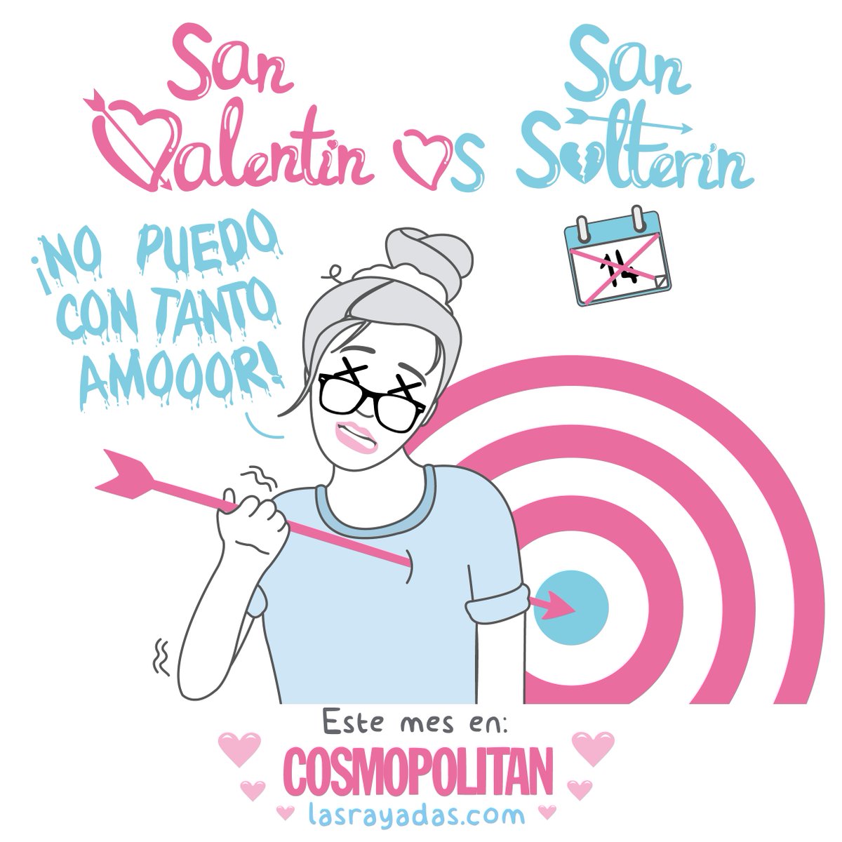 Las_Rayadas's tweet photo. Se acerca el día de San Solterín 💀Este mes en @Cosmopolitan_es #Cosmofebrero #lasrayadas https://t.co/AtrmEpfO7R