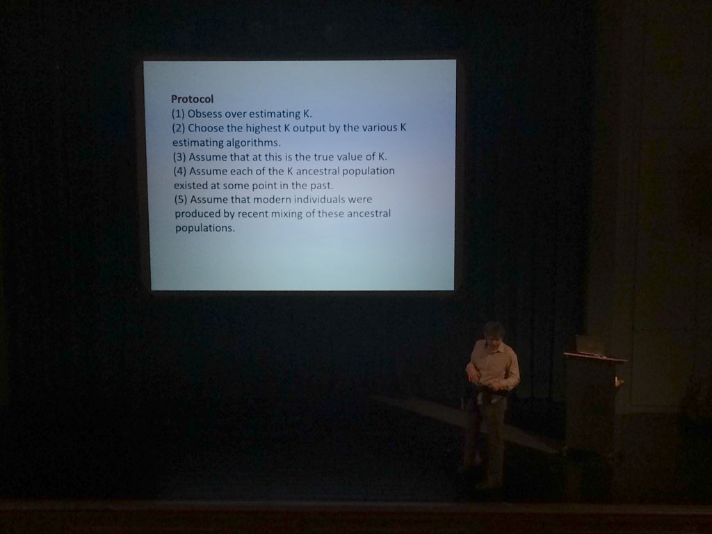 m_matschiner's tweet photo. .@DanielFalush on how to over-interpret STRUCTURE results #evomics2016 @evomics https://t.co/wevTFf5u9a