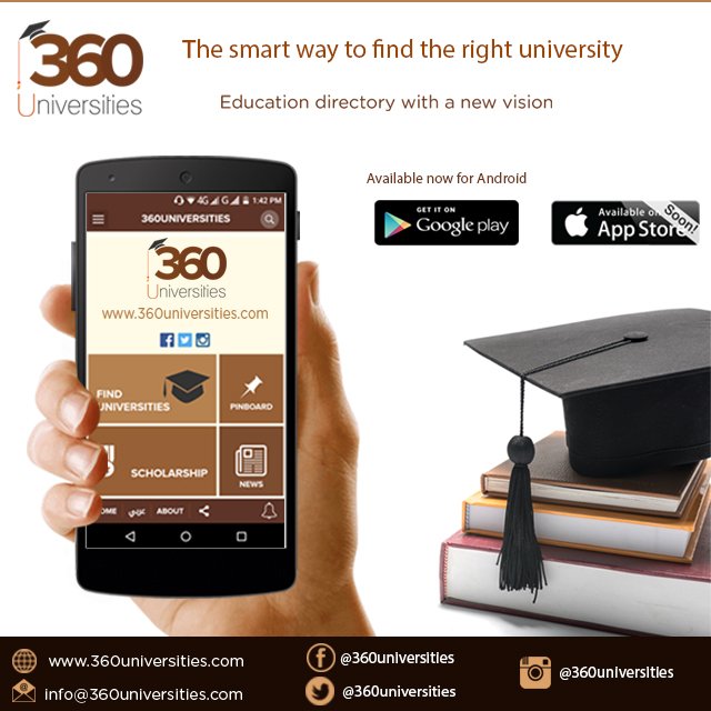 360Universities's tweet photo. Available now for Android Mobile Phones
Download the smart app 360universities :
https://t.co/9uOY1923XE https://t.co/f5A7M0w6St