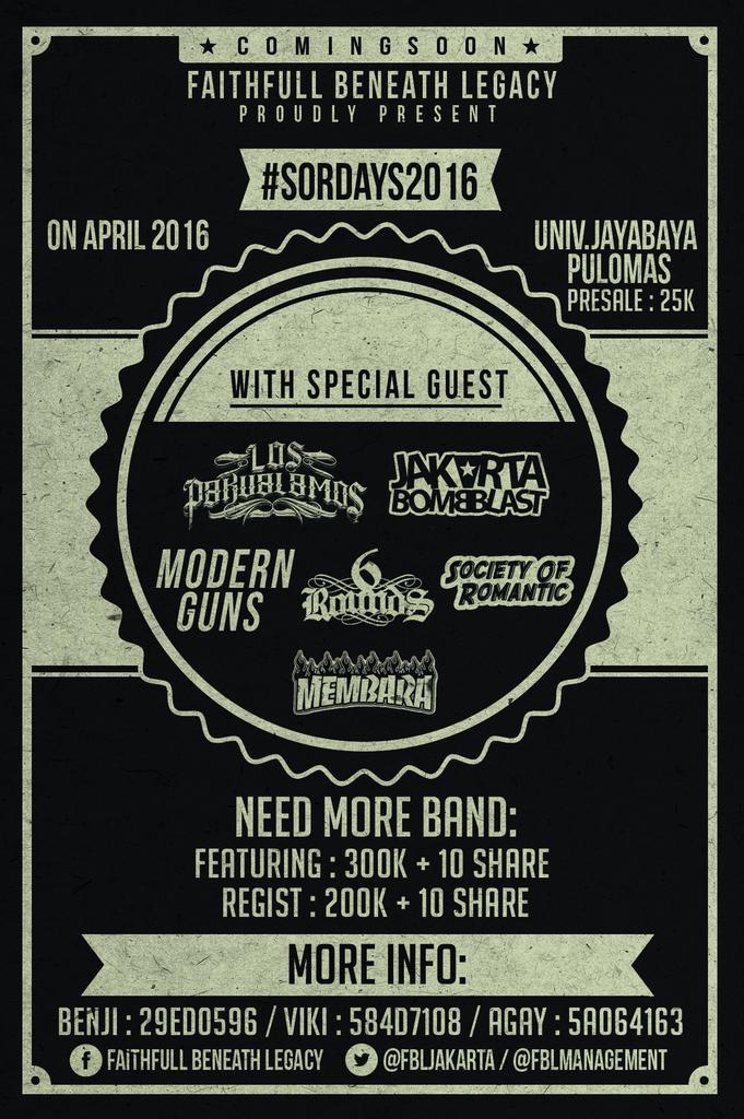 Sorday <a href="/FBLjakarta/">#FBLINVASIONTOUR2016</a>