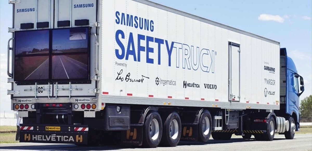 El camión seguro de Samsung empieza a probarse en las carreteras de Argentina europapress.es/portaltic/sect…