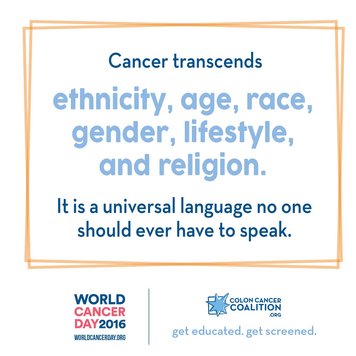 Today we join the global effort in fighting this disease. #WeCanICan #WorldCancerDay