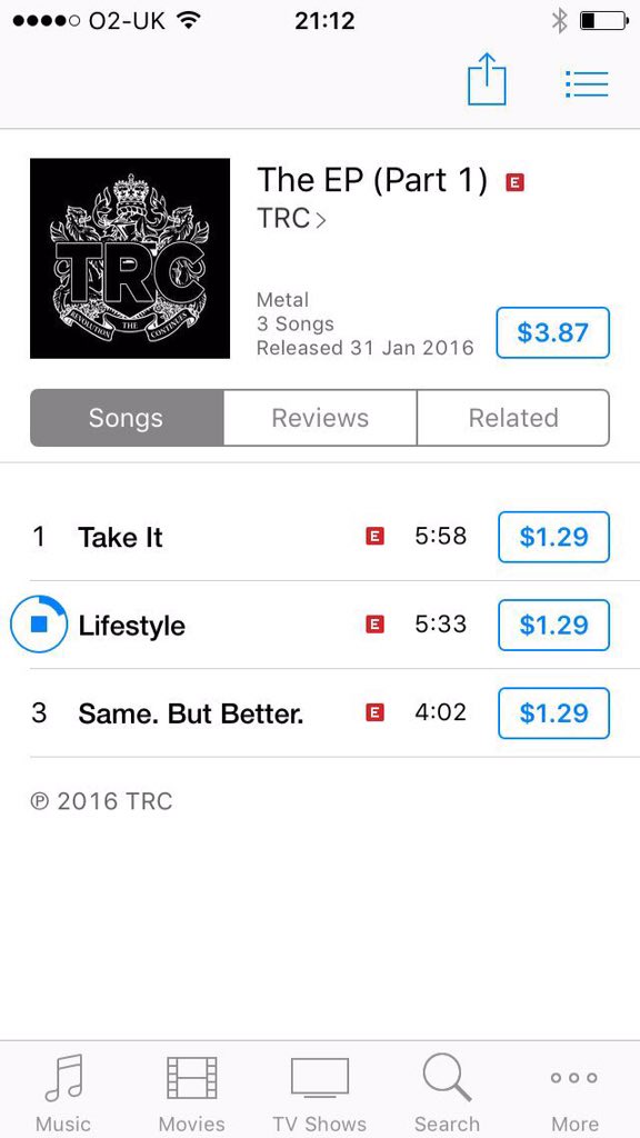 TRCofficial's tweet image. LOL. The EP's killing it. Thanks. #TakeIt #Lifestyle #SameButBetter