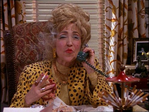 estelle friends cigarette holder Joey, it's Estelle. Pack your suitcase; I've got you a job co-presenting  Top Gear in England. You're Welcome