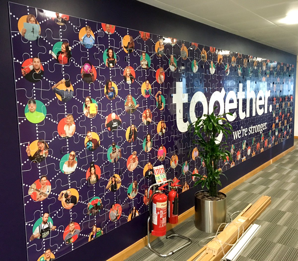 ImpressionLtd's tweet image. A great addition to an office space. A completely #magnetic #wall #puzzle! @Together_Money @ThinkingAsOne
