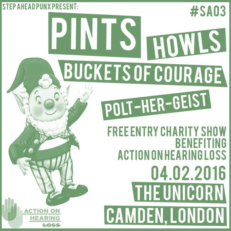 stepaheadpunx's tweet photo. Free entry charity / benefit show for @ActionOnHearing tonight at The Unicorn, London #charity #punk #hardcore #show https://t.co/H49B4AJfsz