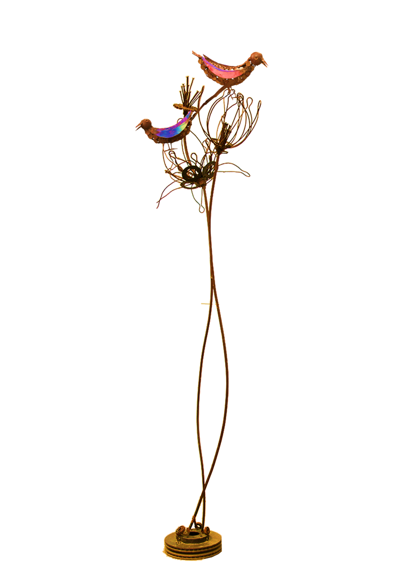 Adding expressions feelings and emotions to metal scrap #damaged #recycled #metalinstallations #metalbirds #kgaf2016