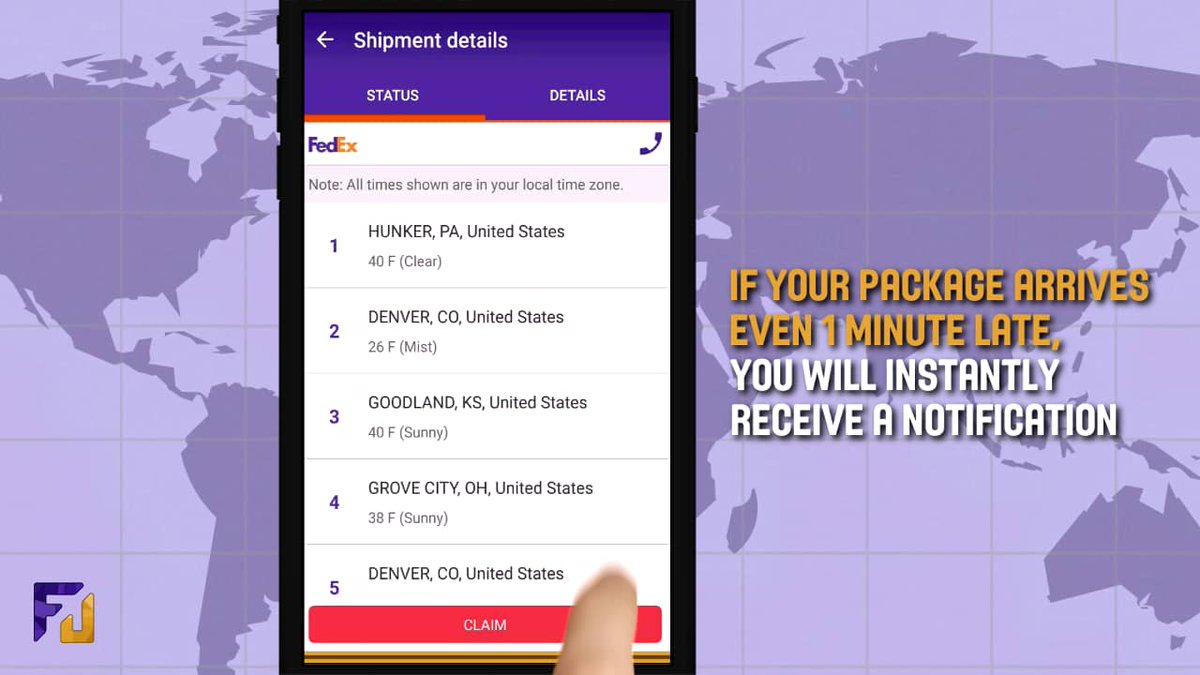 Fedups_REFUND's tweet photo. Fedups Tracks Packages, Flags Late Arrivals and Handles Claims Process. #MobileApp #FreeApp #ShippingApp #GetRefund https://t.co/t8fSQcoAAP
