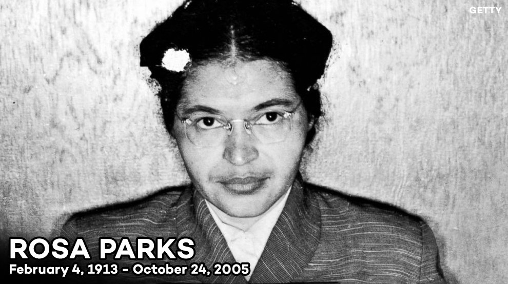 GMA's tweet image. Happy Birthday to the First Lady of Civil Rights: Rosa Parks. She was born on this day in 1913.