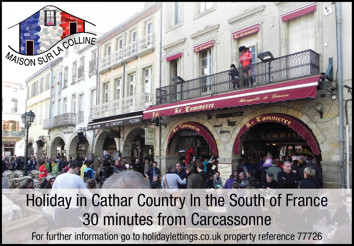 AroundTownMan's tweet photo. Holiday in Cathar Country in the South of France! 30 minutes from Carcassonne. https://t.co/Ba0xdAt9ea