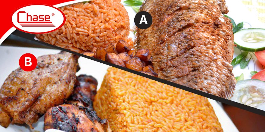 Which is your favourite Jollof?
With Fish or With Chicken