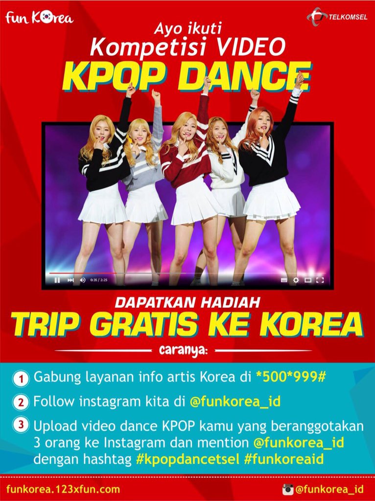 <a href="/4MYL_OFC/">4MYL</a> Mau jalan2 gratis ke Korea? Langsung upload video dc mu dan mention ke IG <a href="/funkorea_id/">IG : funkorea_id</a> #funkoreaid