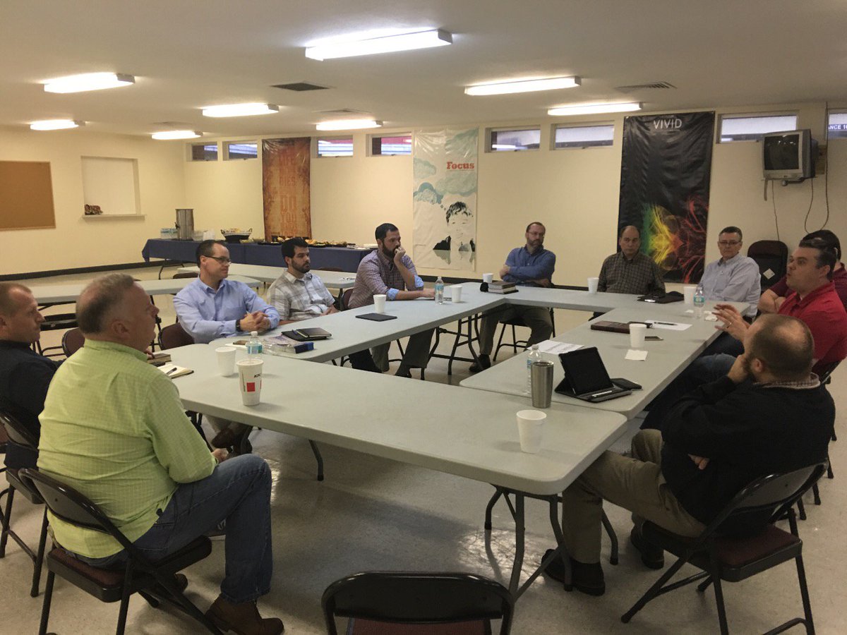 JohnTGreenIV's tweet photo. Encouraging meeting w young pastors of established churches #churchrevitalization https://t.co/fnS5UK08io