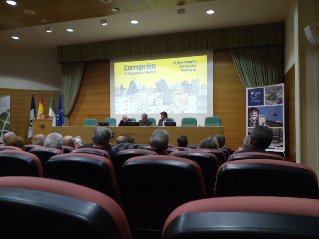 Empieza la presentación oficial de 'Corrupción,el organismo nocivo' en <a href="/malaga/">Ciudad de Málaga</a> <a href="/docuCorrupcion/">Corrupción el Organismo nocivo</a> <a href="/OCMunicipal/">OCMunicipal</a>