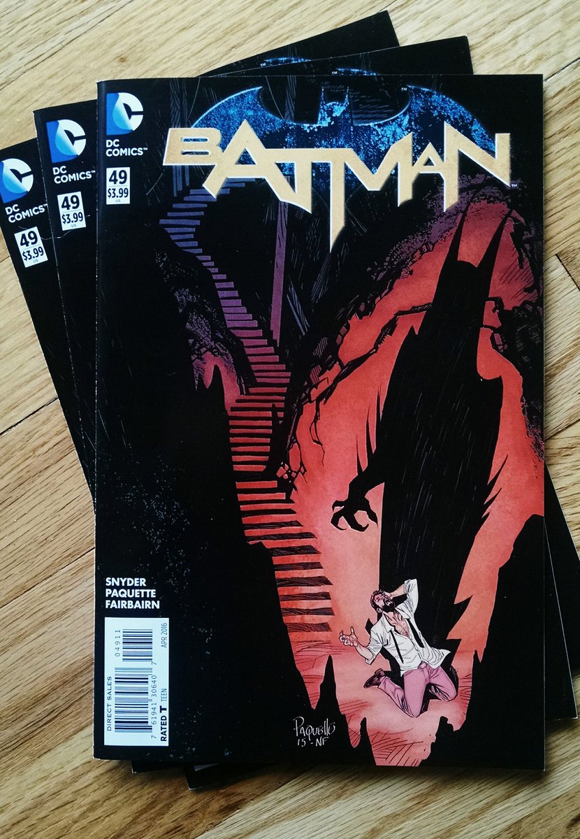 Ssnyder1835's tweet image. Just arrived! BATMAN #49 by  @JamesTheFourth @YanickPaquette Nathan Fairbairn &amp;amp;me - out 2/10!