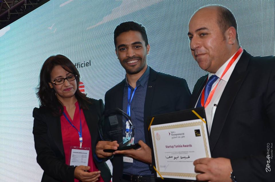 Be3Three's tweet photo. #BeThree won the third trophy of #innovation in Tunisia !!! #SalondelEntreprenariat https://t.co/yyvlvlnmdJ