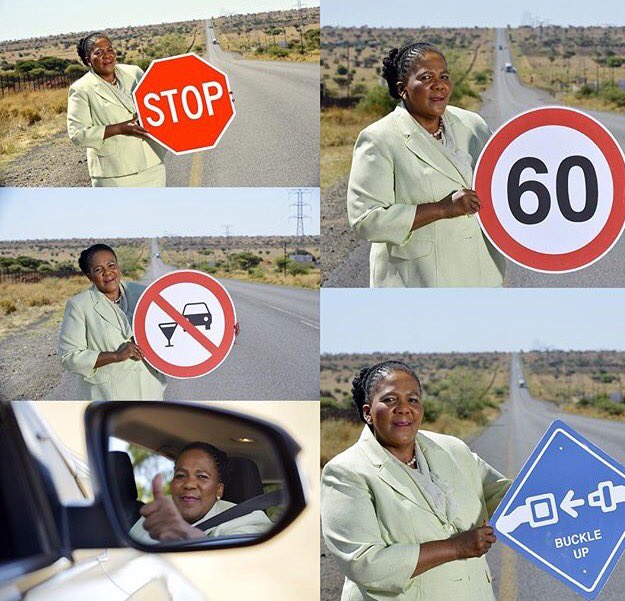 Zenande_Mcfen's tweet photo. Minister of Transport @DipuoPeters says #NoSpeeding #StopAtStopSigns #NoDrinking&amp;Driving #BuckleUp 🚙🚦🚧 @TrafficRTMC https://t.co/CPv5PyF9oI