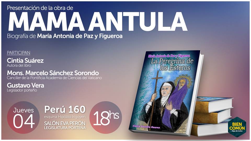 Loco_zomba's tweet photo. Hoy presentamos la historia  "Mama Antula", 18 Hs.  Salón Eva Perón d la @LegisCABA. Cc @AgenciaAica @cintiadsuarez https://t.co/IaPURbbE6a