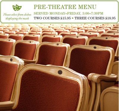 Our #pretheatre menu is the ideal stop before a West End performance. Available Mon-Fri, from 3pm till 7.30pm.