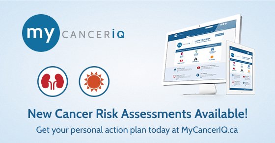 CancerCare_ON's tweet photo. New on #WorldCancerDay: Melanoma &amp; Kidney #cancer added to #MyCancerIQ https://t.co/LMPSrjwZl0 https://t.co/uP0vjJn9pr