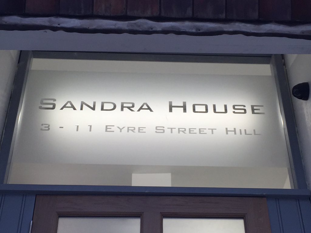 SignaceLtd's tweet image. Frosted vinyl work for @Liam_pickett at Sandra House, London #frosted #window #vinyl