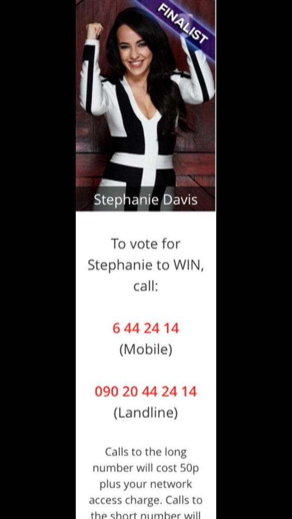 Hollie_maexo's tweet image. Let&apos;s do this #TeamSteph 🎉 Make @Stephdavis77 the winner of #CBB2016 🙌🏼 💖 #cbb