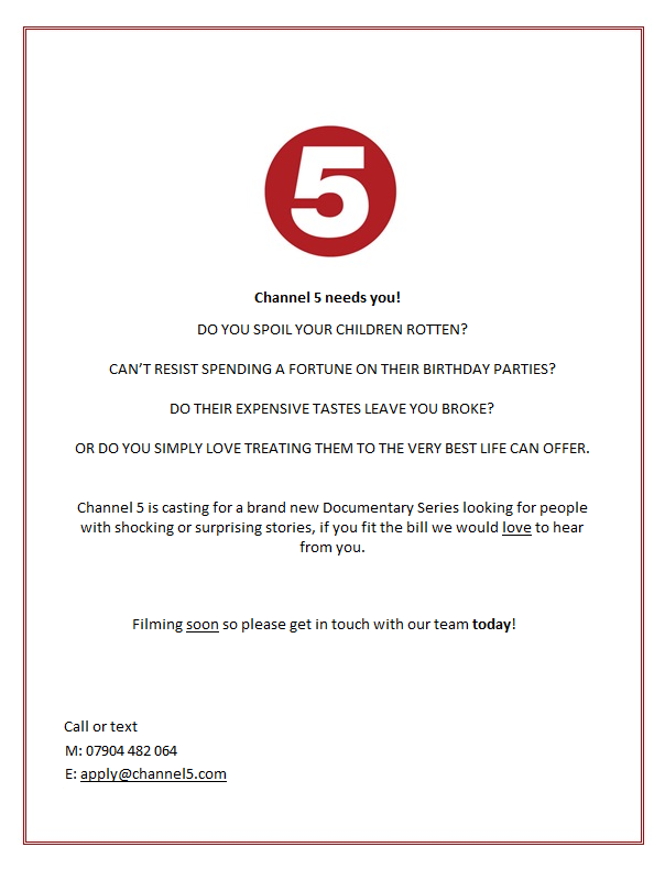 <a href="/CastingUKTV/">Casting UK TV</a> Guys PLS RT! Great show !