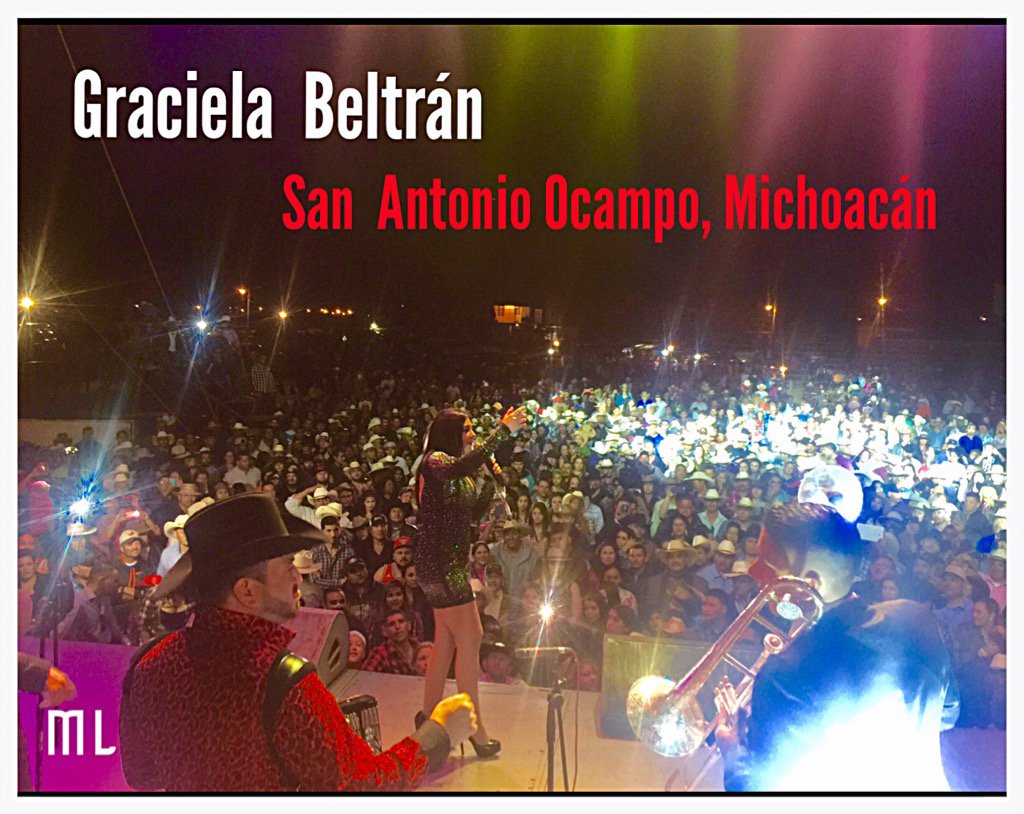 MLopezAgency's tweet photo. Anoche con un lleno total @GracielaBeltran #gracielabeltran @gracielaBpower en San José Ocampo #Michoacan 🎤 https://t.co/gDmSaBnqMK