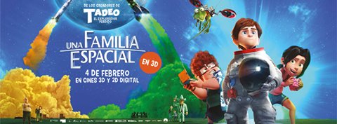 #UnaFamiliaEspacial Hoy 18:00 sensacional estreno en 3D. Te esperamos