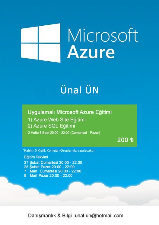 unalun19's tweet image. #AzureWebSite #AzureSql #Eğitim #Kaçırma
Şubat Ayı Eğitimi Microsoft Azure Kaçırma !