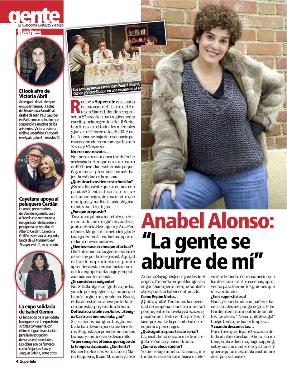 ElSepelio's tweet photo. @AnabelAlonso_of  en @teleprograma_tv habla de @ElSepelio  @heiditulh #notelopierdas miércolesYjueves20:30 @TdelArte https://t.co/JAFeU1ltHJ
