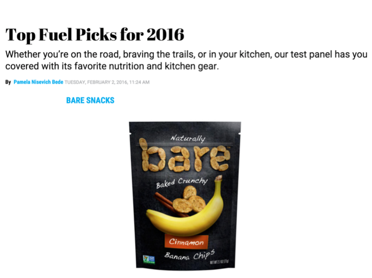 BareSnacks's tweet photo. So proud to be one of @runnersworld's" "Top Fuel Picks for 2016!" #baresnackattack https://t.co/p2YLCMjYs2 https://t.co/0sGlTl7rP8