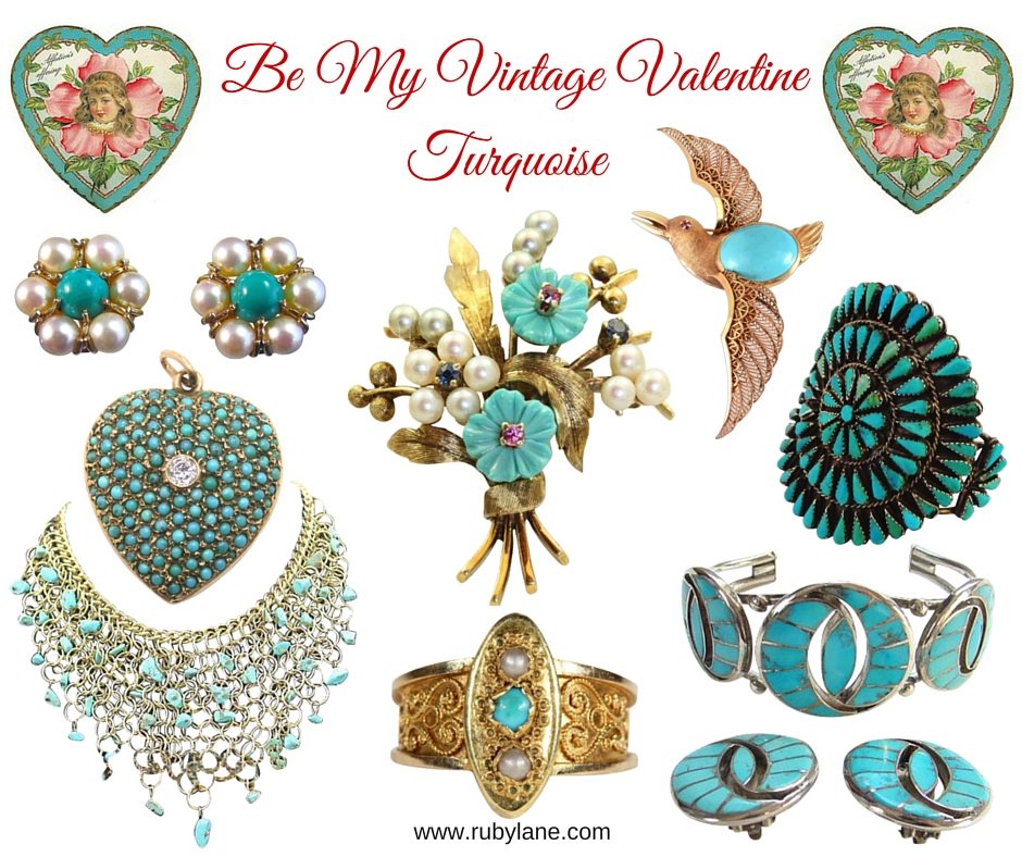 rubylane's tweet photo. #BeMyVintageValentine #Sale #Antique #Vintage #Turquoise #Jewelry @rubylane https://t.co/AjG33IwnLS #WingsOfWhimsy https://t.co/WCeqbaa11u