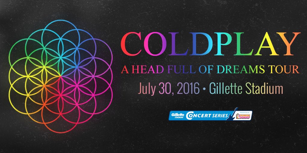 GilletteStadium's tweet photo. RT/follow to enter to win your way into Coldplay's 7/30 show!

Tix on sale 10am tomorrow.

https://t.co/HWDLT2O2AC m https://t.co/YDvupSCHNI