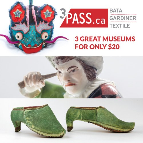TMCtoronto's tweet photo. You can visit all 3! @TMCtoronto @gardinermuseum @batashoemuseum for only $20!. https://t.co/OliNiCPIic #3pass https://t.co/2Sc1ETD6WX