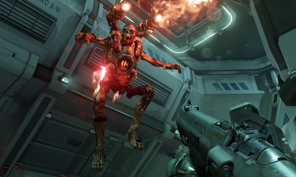 bethesda's tweet image. The new #DOOM is ready for pre-order. Pre-order today #FightLikeHell ow.ly/XWBlU