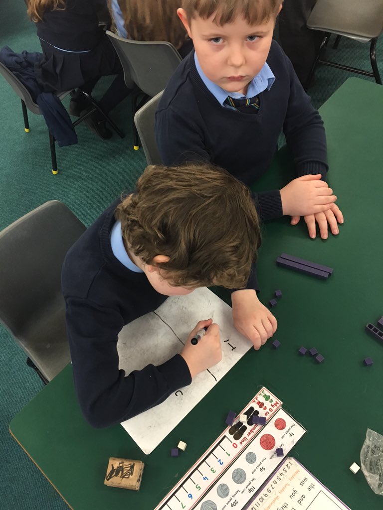 primary_2b's tweet photo. P2 are now experts at place value #activestations #tens&amp;units https://t.co/hKsjygoLRk