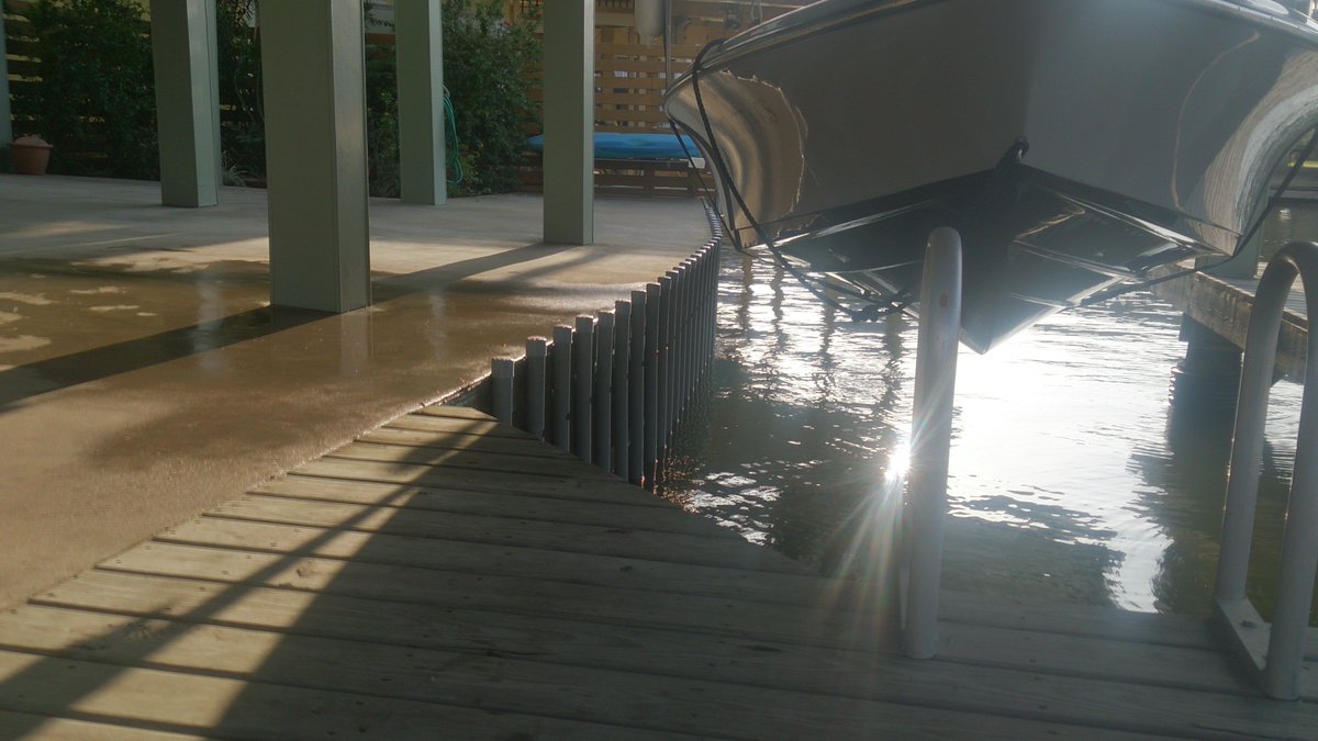 Dock Protection!  Nice way to keep you boat safe!