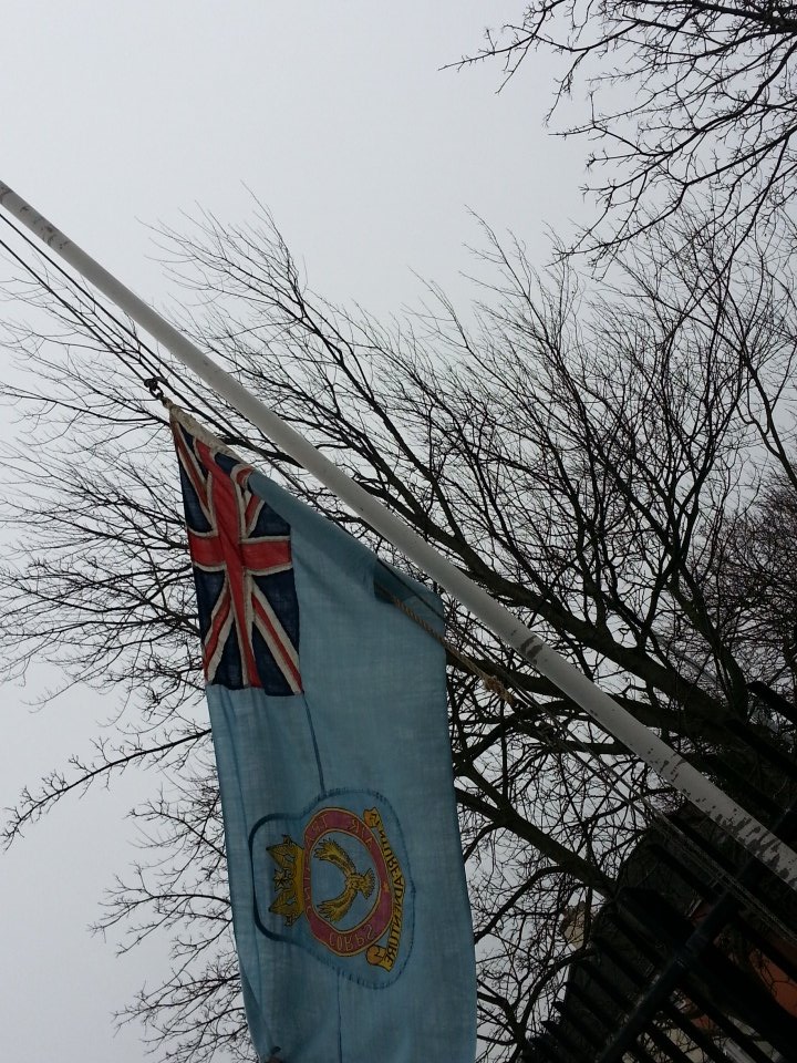It's been a long time in storage.. special permission gained from army reserve to fly our flag for once! ! #75