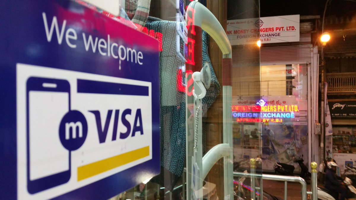 mVisaAmbassador's tweet photo. #mvisa #Bengaluru #commercialstreet it has arrived #scanpaygo ; the new way to pay https://t.co/hcRN22zWqi