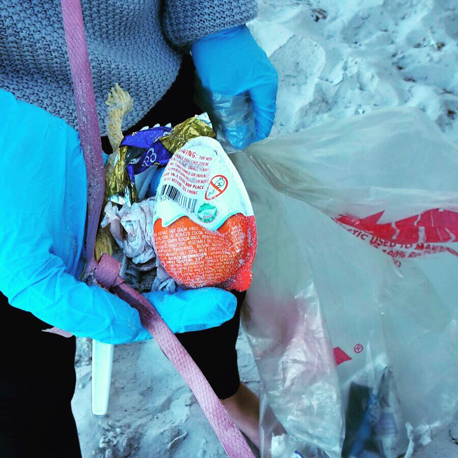 It's amazing what you find on Muizenberg beach... Sies. #doyourbit #beachcleanup