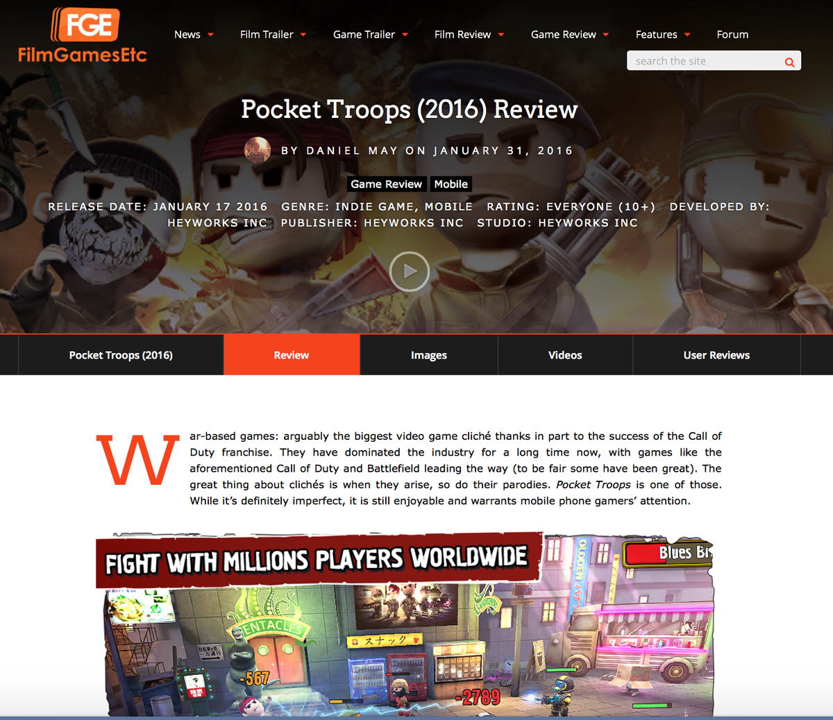 PocketTroops's tweet photo. Check the new Pocket Troops review by FilmGamesEtc Read, rate, comment! https://t.co/ZLmEI77qXG 
#gamedev #indiedev https://t.co/sh3T0K81Ei