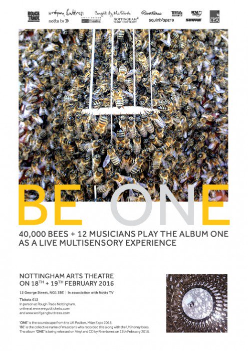 40,000 bees + 12 musicians perform music 'live' together <a href="/nottartstheatre/">Nottingham Arts Theatre</a> nxt week in a multisensory experience.Wow!