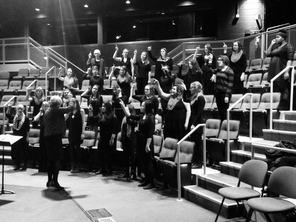 GE_choir's tweet photo. Chorale at the ACDA Women's Festival at College of DuPage, thanks to Dr. Hopper for working with us! #acdasing https://t.co/CvSLpCBRTQ