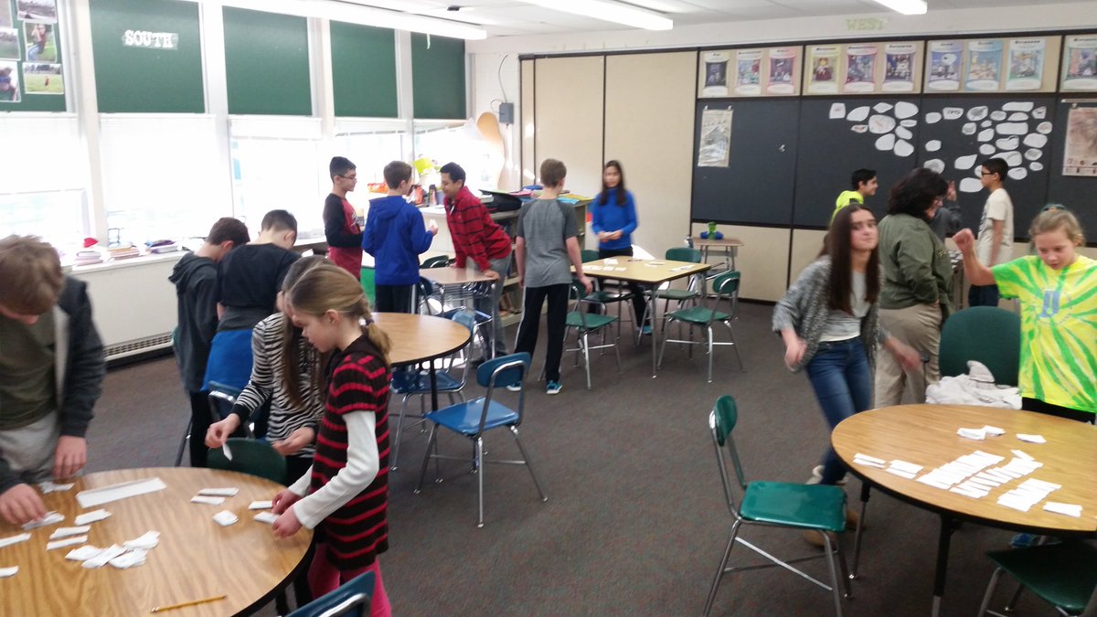 stumpteacher's tweet photo. Our @LJHSLancers wheeling and dealing along the silk road. #sschat https://t.co/tuiyYLiDip