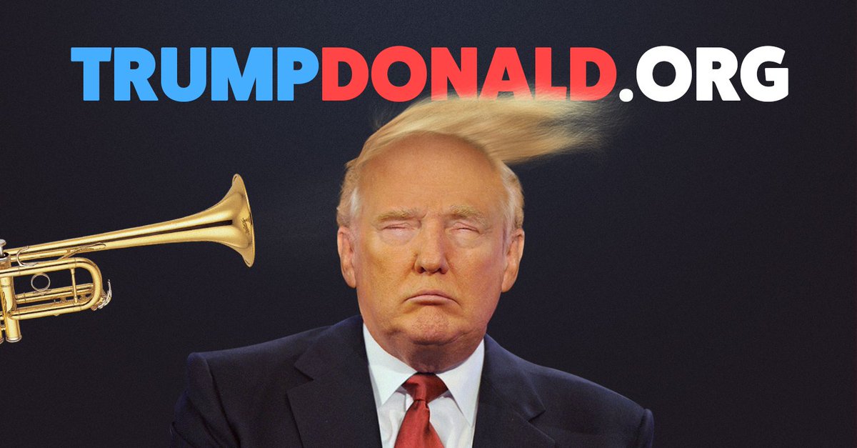 WeeklyPique's tweet photo. Why #DonaldTrump when you can #TrumpDonald? Best use of your time today: https://t.co/thOCpEqvQt .@realDonaldTrump https://t.co/bcDrmvXiWl