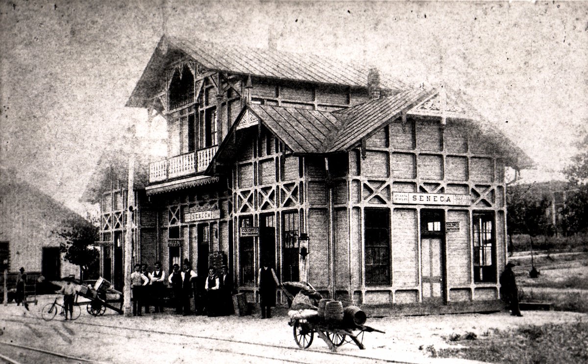 Our #tbt is the Seneca passenger depot that was constructed in the late 1800s. It burned down in the early 1900s.